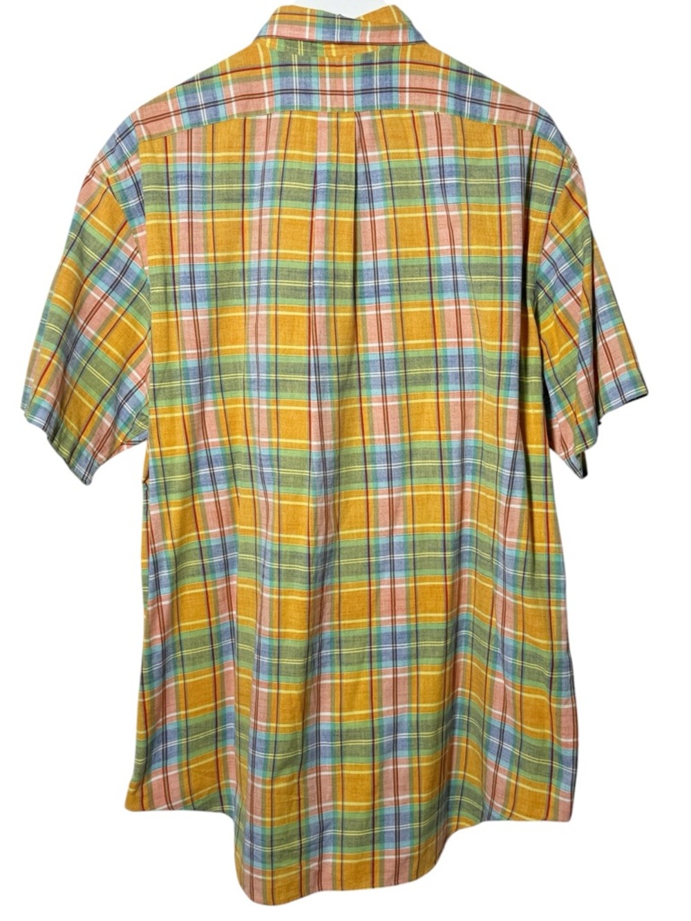 Polo Ralph Lauren Classic Fit Cotton Plaid Short Sleeve Button Down Size Large - Picture 5 of 6